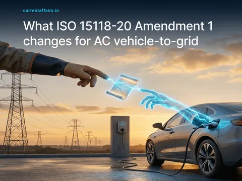 What ISO 15118-20 Amendment 1 changes for AC vehicle-to-grid