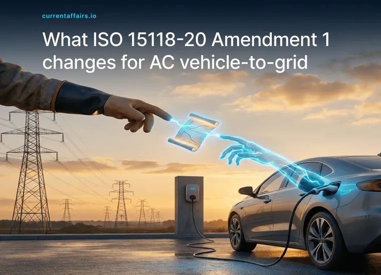What ISO 15118-20 Amendment 1 changes for AC vehicle-to-grid