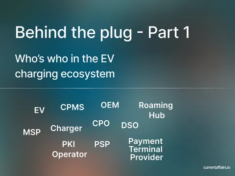 Behind the plug — Who's who in the EV charging ecosystem